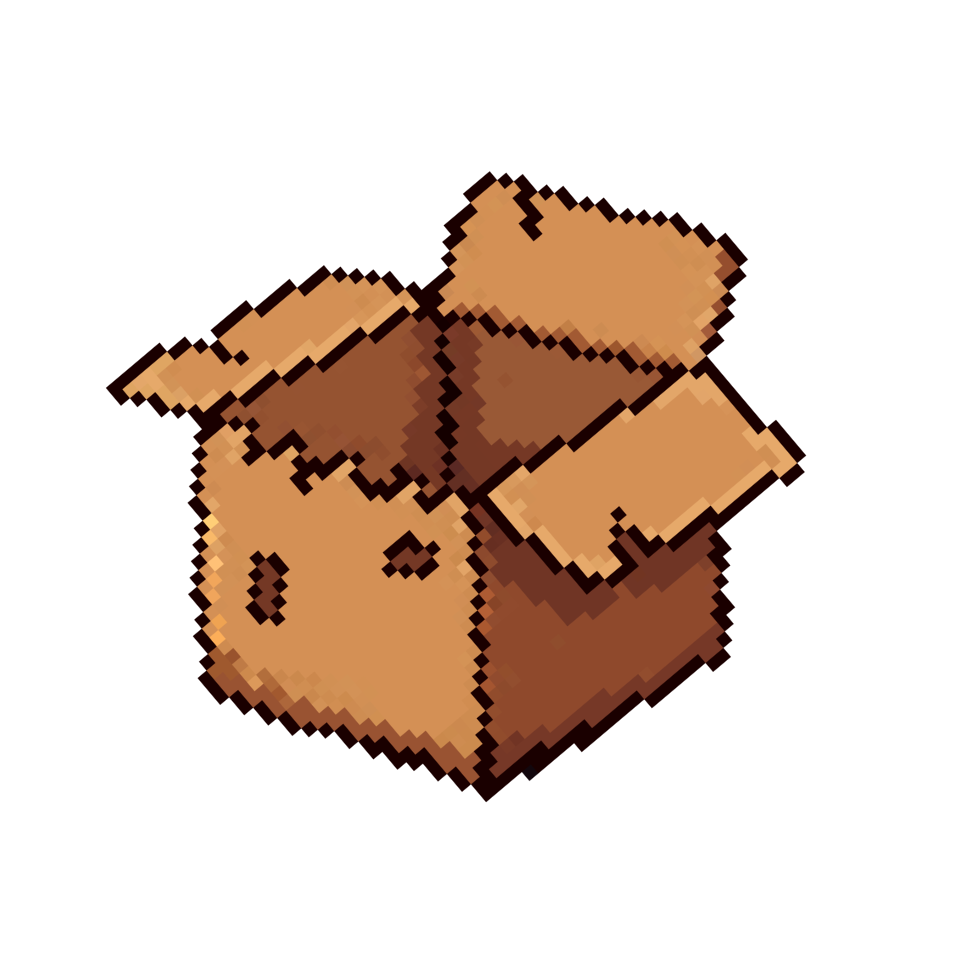 Caixa de Papelão Pixel Art - Lost Packet